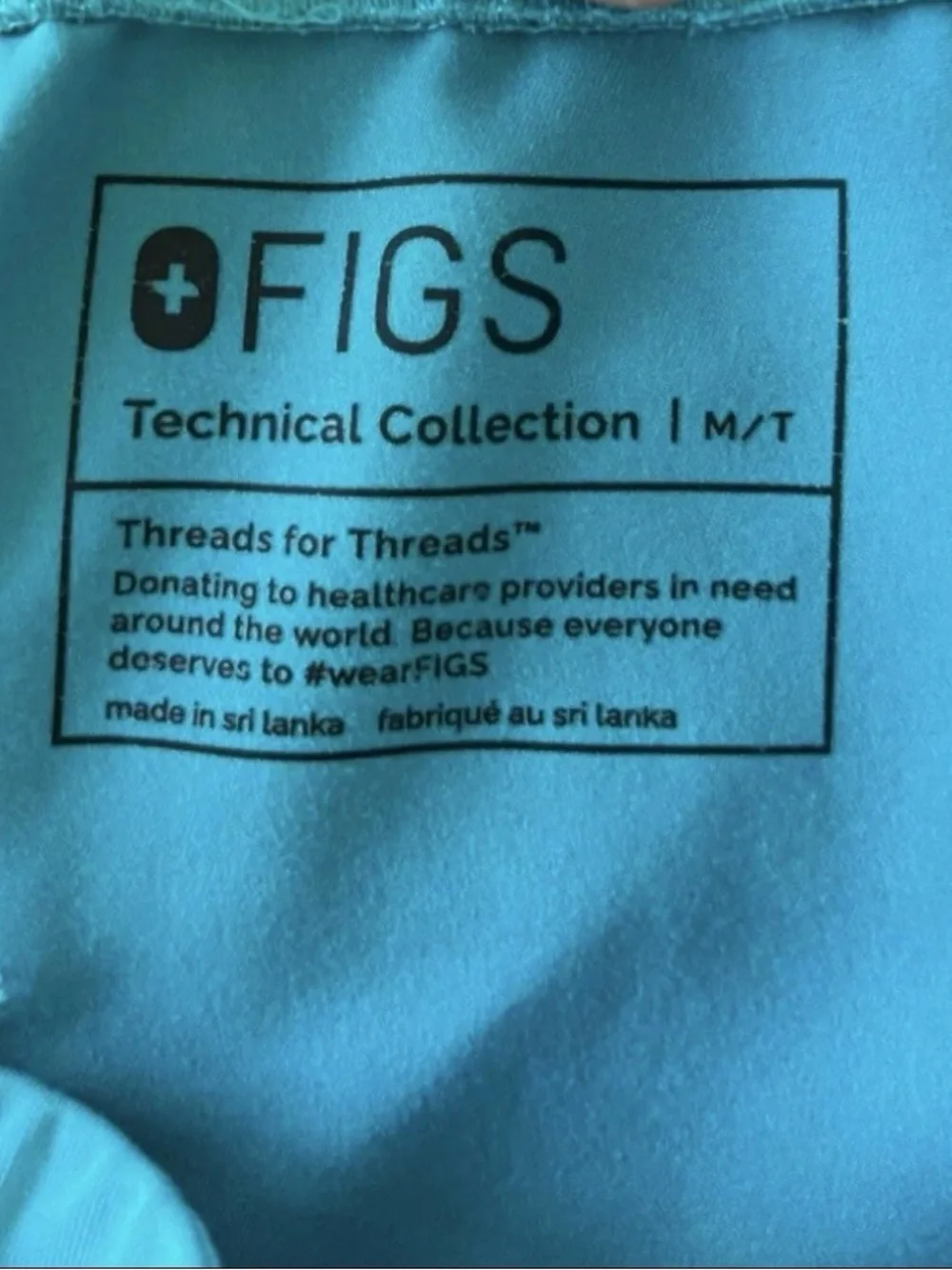 Figs Turquoise Scrub Jogger Pants Size Medium TALL